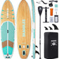 10’6’’ Portable Inflatable Stand Up Paddle Board (SUP) for Adults and Youth with Non-Slip Deck – Complete Accessories Kit, Perfect for Fishing, Yoga, Fitness & Family Fun
