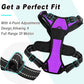 BARKBAY No Pull Dog Harness Large Step in Reflective Dog Harness with Front Clip and Easy Control Handle for Walking Training Running(Purple,S)