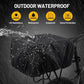 Heavy Duty Rear Bike Basket for Adults, Bicycle Cargo Basket with Removable Liner, Waterproof Cover & Cargo Net, Universal Fit for E-Bike, Mountain Bike, Dog Carrier