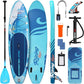 SereneLife Inflatable Stand Up Paddle Board with Premium SUP Accessories – Wide Stable Design with Non-Slip EVA Deck Pad for Adults and Youth of All Skill Levels, 350 lbs Capacity