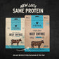 Vital Essentials Freeze-Dried Raw Beef Meal or Mixer Dog Food Crunchy Mini Nibs, 14 oz