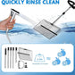 15inch Large Chicken Poop Scooper, 2 Slot Widths (0.16"&0.28"), 39" to 76" Adjustable Stainless Steel Handle, Sifting Litter Shovel for Chicken Coop/Stables/Farm Cleaning(with Effortless Grip)
