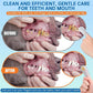 PET Teeth Cleaning Wipes for Dogs & Cats,Gentle Pet Dental Care Wipes with Massaging Micro-Brushing Beads, Remove Bad Breath & Plaque.Dog Toothbrush & Tooth Brushing Kit-Unscented