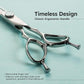 7" Dog Grooming Scissors – Sawtooth Blade, VG10 Stainless Steel for Sharpness, Durability, and Edge Retention, Perfect for Grooming Maltese, Yorkie, Schnauzer
