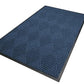 WaterHog Diamond | Commercial-Grade Entrance Mat with Rubber Border – Indoor/Outdoor, Quick Drying, Stain Resistant Door Mat (Navy, 12.2' Length x 3' Width)