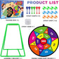 Large Dart Board for Kids, Kids Double-Sided Dart Board with Sticky Balls and Darts, Indoor/Outdoor Sport Fun Party Play Game Toys, Gifts for 3 4 5 6 7 8 9 10 11 12 Year Old Boys Girls