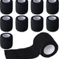9 Pack 2" x 5 Yards Self Adhesive Bandage Wrap Self Stick Wrap for Ankle, Wrist, Finger, Sports, Breathable Cohesive Vet Tape for Pets (Black)