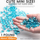1 LB Glass Marbles, Sea Blue Mini Flat Glass Beads~150 PCS for Vase Fillers, Floral Bottom Mancala Gems Pebbles Fish Tank Rocks for Table Aquarium,Home Decor Art Craft Supplies(0.5"~0.7")