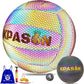 Volleyballs, Holographic Glowing Volleyball Official Size 5, Indoor Outdoor Beach Volleyball Ball for Men Women
