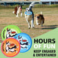 Dog Flying Disc, 3 Pack Dogs Flyer Toys, Lightweight Flying Disc Dog Fetch Toy for Small, Large Dogs & Puppies - Floats in Water & Safe on Teeth