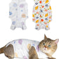 ANWA 2 Pack Cat Recovery Suit - Breathable Cat Onesie for Cats After Surgery Female, Kitten Surgery Recovery Suit Female Abdominal Wounds