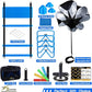 Eazy2hD Speed Agility Training Set- Agility Ladder,12 Cones, 4 Adjustable Hurdles,Parachute, Exercise Workout Equipment Boost Fitness & Increase Quick Footwork