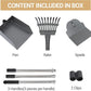 Heeyoo Dog Pooper Scooper, Dog Poop Tray and Rake Set, Pet Waste Removal Scoop with Long Adjustable Sectional Stainless Handles