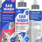 Ear Cleaner Drops & Wash Solution for Cats and Dogs – Gentle Ear Hygiene, Wax Removal & Odor Control for Pets