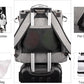 Modoker Dog Travel Bag Backpack, Airline Approved Pet Accessories Organizer for Dog and Cat with Shoulder Strap, 2 Dog Food Storage Containers, 2 Collapsible Dog Bowls,1 Pet Mat, Grey