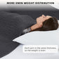 L'AGRATY Knitted Weighted Blanket - 48"x72" 15lbs Cooling Chunky Knit Heavy Blanket for Adults Braided Crochet Throw Thick Cable Yarn Knit Decorative No Beads Evenly Weighted Machine Washable