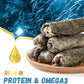 Dog Treats Natural Cod Skin Rolls, Rawhide-Free Chewy Fish Skin Dog Chews, One-Ingredient Healthy Training Treats Rich in Omega3 & Protein, 10.6 oz