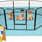 Sunheir Washable Pee Pads for Dogs Large 48" x 48" 2-Pack Reusable Puppy Pads Pet Training Pads, Absorb Dog Mats, Whelping Pad, Non-Slip Protects Against Urine Leakage (Leaves - Sky Blue, 48x48)