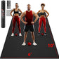 Extra Large Exercise Mat, 10'x6'/9'x6'/8'x6'/7'x5'/6'x4' (8mm/10mm) Thick Workout Mat for Home Gym Flooring, Garage, Shoe-Friendly, High-Density, MMA, HIIT, Weight Lifting, Cardio&Strength