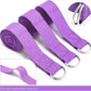 Leyndo 24 Pieces Yoga Strap Stretching Pilates Exercise Adjustable Straps 6 ft Non Elastic Yoga Belt with Adjustable D Ring Buckle for Pilates Gym Workouts Fitness