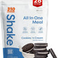 310 Nutrition All-In-One Meal Replacement Shake Powder - Plant-Based Protein Smoothie Blend w/High Fiber, Probiotics & Adaptogens - Low Carb, Vegan, Keto & Paleo Friendly - Cookies N Cream - 28 Srv