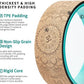 Yoga Wheel for Stretching & Flexibility to Help Back Aches & Tension, Deep Tissue Muscle Massage. Back Roller Wheel with Extra Cushion, Wider & Thickest Foam, Stretches and Strengthens Core Muscles