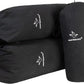WHITEDUCK Top Load Canvas Folding Duffel Bag, Water Resistant Army Style Shoulder Bag for Men and Women- Gym, Sports, Travel, Hiking, Camping, Backpacking (Large 25" x 42",Black)