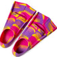 Kids Swim Fins,Short Comfortable Flippers for Lap Swimming and Training for Child,Girls,Boys,Beginners