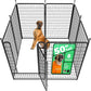 FXW Rollick Unleashed Dog Playpen for Indoor, Yard, RV Camping, 50 inch 8 Panels for Large Dogs, Black│Patented