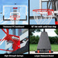 Basketball Hoop Outdoor 10 FT Height Adjustable, Portable Basketball Goals Systems with 45" Backboard for Youth Adults Kids - Backyard, Driveway, Indoor Play