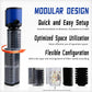 Aquarium Filter for 100-300 Gallons Tank, Powerful 660GPH Internal Fish Tank Filter, Pump Submersible Filter with Sponge for Large Fish Tanks, Turtle Tanks