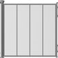 Reinforced Retractable Baby Gate, Mesh Dog Gate, Child Safety Gate for Doorways, Stairs, Hallways, Indoor/Outdoor, Wide Openings -33.5" Tall, Width up to 55" Gray