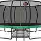 10 12 14 15 16FT Outdoor Trampolines for Kids and Adults, Pumpkin Trampoline with Curved Poles, Recreational Trampoline with Basketball Hoop and Safety Enclosure Net for Kids and Adults