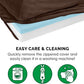 Furhaven Cooling Gel Dog Bed for Large Dogs w/ Removable Bolsters & Washable Cover, For Dogs Up to 125 lbs - Plush & Velvet L Shaped Chaise - Sable Brown, Jumbo Plus/XXL