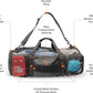 Fitdom 90L Large Mesh Duffle Bag for Scuba Dive or Snorkel Equipment. Best for Water Sports & Beach Activities like Swimming, Diving & Snorkeling. Perfect for Travel, Storage Swim Gym Gears & Balls