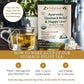 DelighTeas Liver Detox Tea Bags | Eco-Conscious Pyramid Tea Bags | Ayurvedic Stomach Relief & Liver Support | USDA Organic, Vegan, Caffeine Free, Kosher | 30 Tea Bags, 4g each