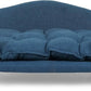 Christopher Knight Home Elroy Orthopedic Dog Bed, Elevated Dog Sofa Bed for Small Dog, Supportive Foam Pet Couch Bed with Wooden Legs, Modern Pet Sofa Bed, Navy Blue