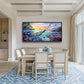 Framed Large Sea Turtle Wall Art for Living Room, Oversized Ocean Turtle Wall Decor Seascape Underwater Marine Life Canvas Painting Home Decoration for Living Room Bedroom Office 60"x30"