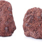 LANDEN Red Lava Stones (16lbs,3~10inch,11pcs) Aquarium Rock for Aquascaping Terrariums, Paludariums,Vivariums, Reptile and Amphibian Enclosures, Fish Tank Decoration Landscape Stone