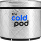 The Cold Pod Insulated XL Cold Plunge Tub Bundle - 116 Gal Ice Bath Round Tubs with Energy Saving Multi-Layer Cover - Chiller Compatible&Silver Reflective