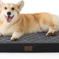 Bedsure Orthopedic Dog Bed for Medium Dogs - Flat Memory Foam Pet Mattress with Removable Washable Cover and Egg Crate Foam, Suitable for Pet Up to 35 lbs, 30x20x3 Inches, Black