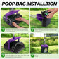 UPSKY Dog Pooper Scooper Swivel Bin & Rake Kit with 100 Waste Bags,33.4" Stainless Steel Long Handle Heavy Duty Pet Poop Shovel for Large Medium Small Dogs, Odor-Proof Lid for Yard/Lawn/Outdoor Use
