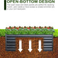 EDOSTORY Metal Raised Bed Garden Bed Kit, 8x4x2ft Tall Galvanized Planter Raised Garden Boxes Outdoor, Large Metal Raised Garden Beds for Flowers, Vegetables, Herbs