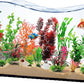 Fish Tank Accessories Aquarium Decorations Plants, 20pcs Fish Tank Decorations Plant, Fish Tank Decor, Aquarium Decor Plastic Plants, Small to Large