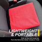 Back Seat Cover for Car Trucks Van SUV,Waterproof Rear Bench Towel Seat Covers for Dogs and Kids,Automotive Backseat Protector (Red)