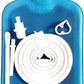 Abyclean Rubber Enema Bag Kit Anal Douche Vaginal Douche Enema Cleaner for Women’s or Man’s Health (Blue-2L)