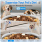 5G WiFi Automatic Cat Feeder with Two HD Camera: 7L Automatic Dog Feeder with Night Vision, Auto Cat Food Dispenser for Multiple Pet, Detachable for Easy Cleaning - 29 Cup