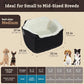 Snoozer Lookout I Car Seat - Dog Car Seats for Small Dogs, Puppy Booster Bed for Small & Medium Sized Pets Up to 25 Lbs, Elevated, Washable - Medium, Black Diamond