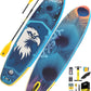 YASKA Inflatable Stand Up Paddle Board - 11ft Extra Wide Paddleboard with Premium SUP Board Accessories,Camera Mount,Non-Slip EVA Deck,5 Handles,Youth/Adult