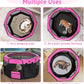 PETSFIT 29" Puppy Playpen with Removable Waterproof Mat & Zippered Roof | RV, Camping, Travel Dog Pen | Indoor/Outdoor Whelping & Cat Observation Space(29.5"x29.5"x16.5"H)